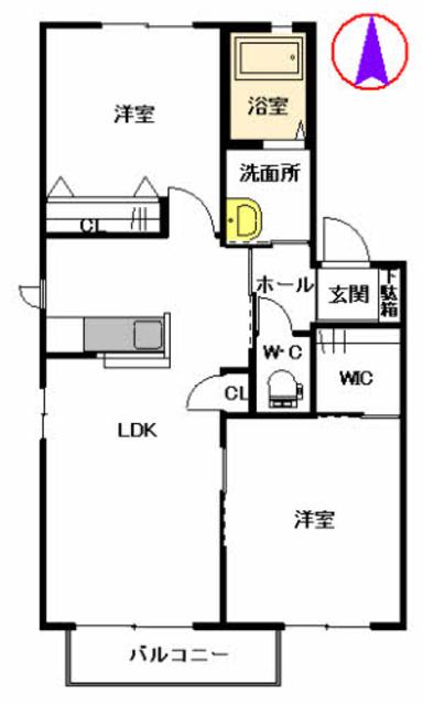 ヴィサージュ本城　Ｃ棟の間取り