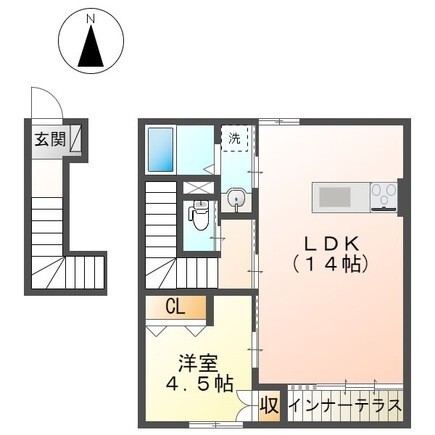 鈴鹿市西条賃貸アパート新築工事の間取り