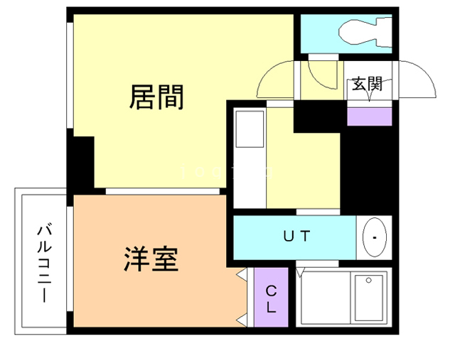 【札幌市中央区北二条東のマンションの間取り】