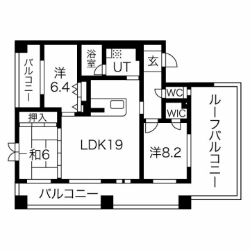 ハッピーコート飾磨の間取り