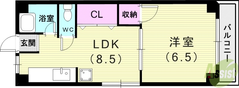 貴和芦屋ハウスの間取り