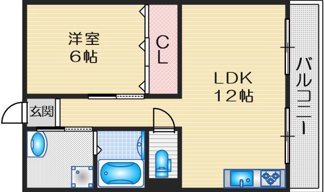 第１マンション寺直の間取り