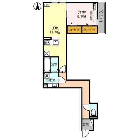 （仮）D-ROOM高富1丁目PJの間取り