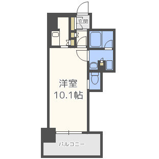 大阪市中央区高麗橋のマンションの間取り