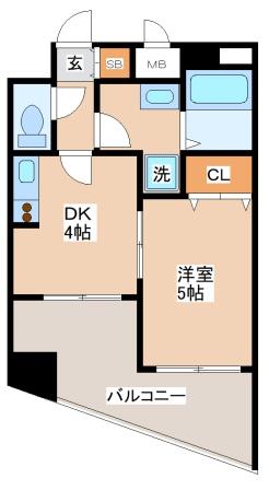 神戸市垂水区天ノ下町のマンションの間取り