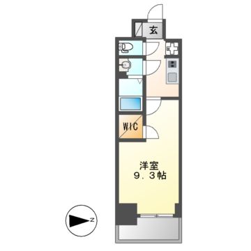 プレサンスTHE高岳の間取り