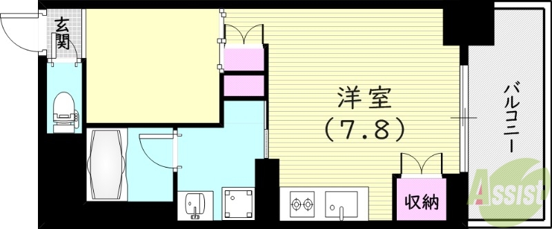 ベルファース尼崎の間取り