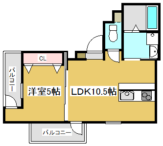 ブロンテ加古川の間取り