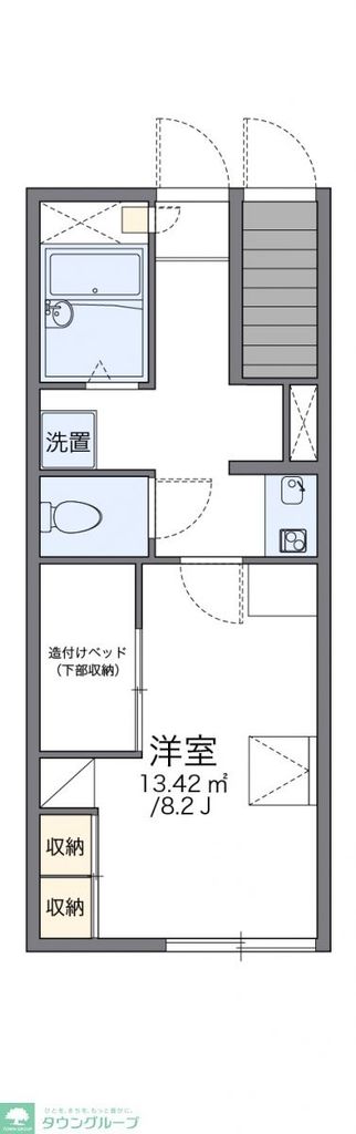 レオパレスもみじ山の間取り