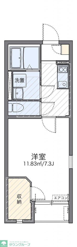 【成田市本三里塚のアパートの間取り】