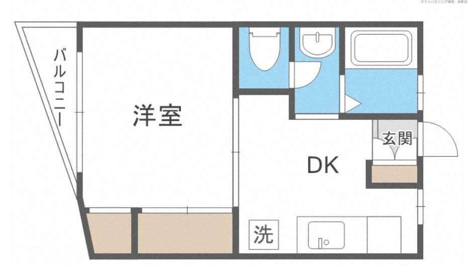 福岡市中央区草香江のマンションの間取り