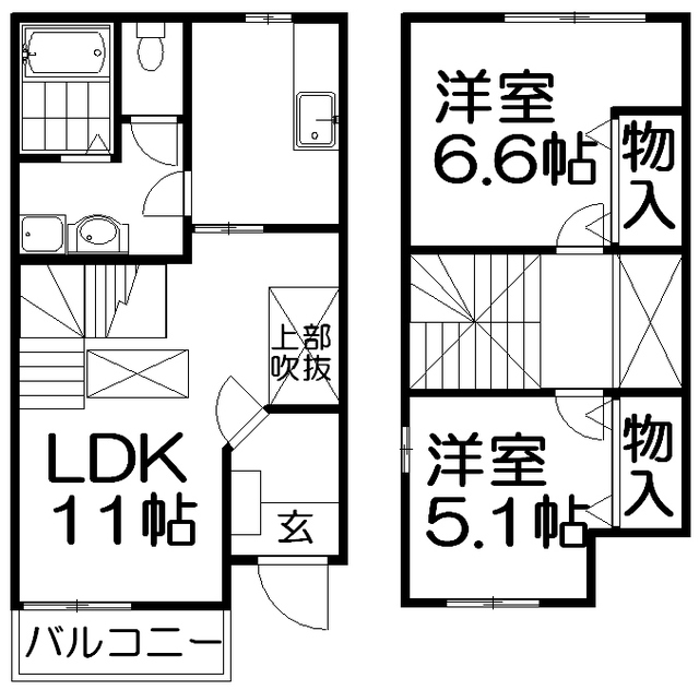 ラフィネ参番館の間取り