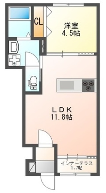 レヴメゾン神山弐番館の間取り