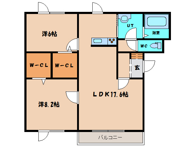 【函館市戸倉町のマンションの間取り】