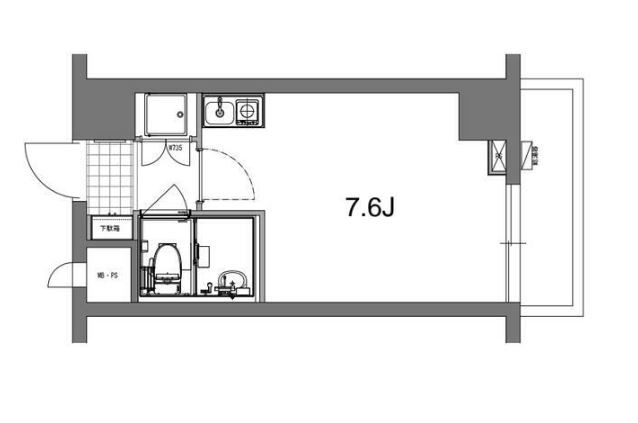 【港区高輪のマンションの間取り】