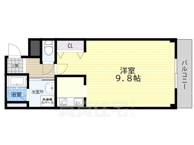 高槻市藤の里町のマンションの間取り