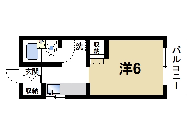 天理市別所町のマンションの間取り