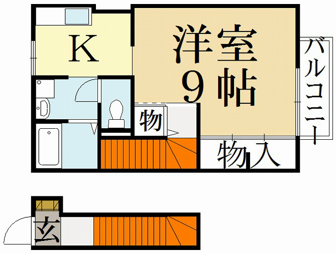 【ディアコート一乗寺の間取り】