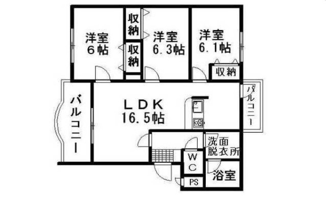 ブライムグッドウェイブＶの間取り