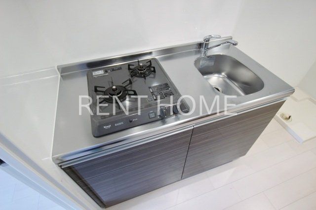 キッチン　２口ガスコンロ付き