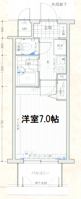エスリード同心第2の間取り写真