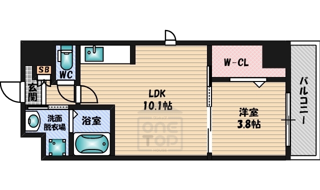 地下鉄御堂筋線 江坂駅 徒歩19分 8階建 築12年の間取り写真