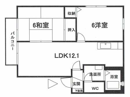 シャルマン・ヒロA棟の間取り