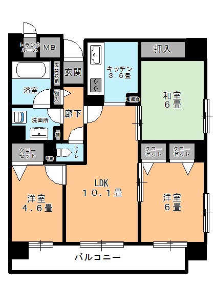 リリー木更津の間取り