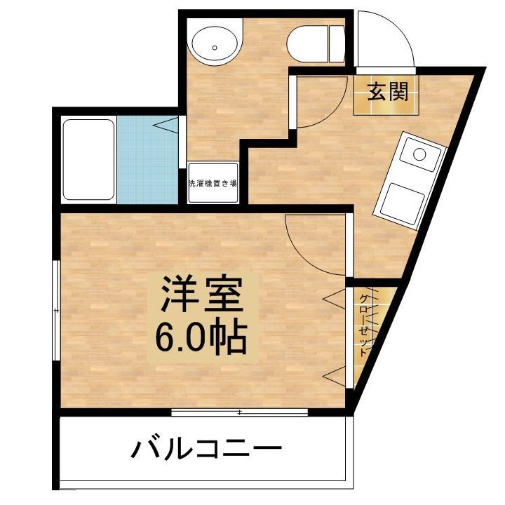 クッカ清水の間取り