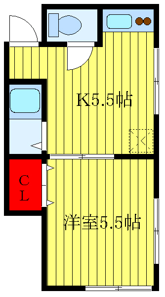 北区中十条のアパートの間取り