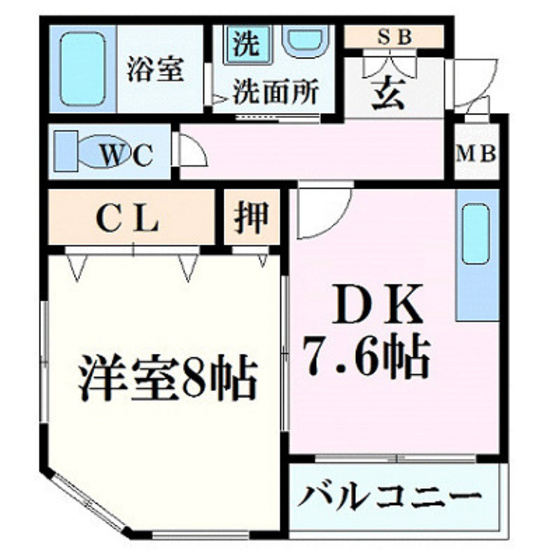 サニーパレス堺町の間取り