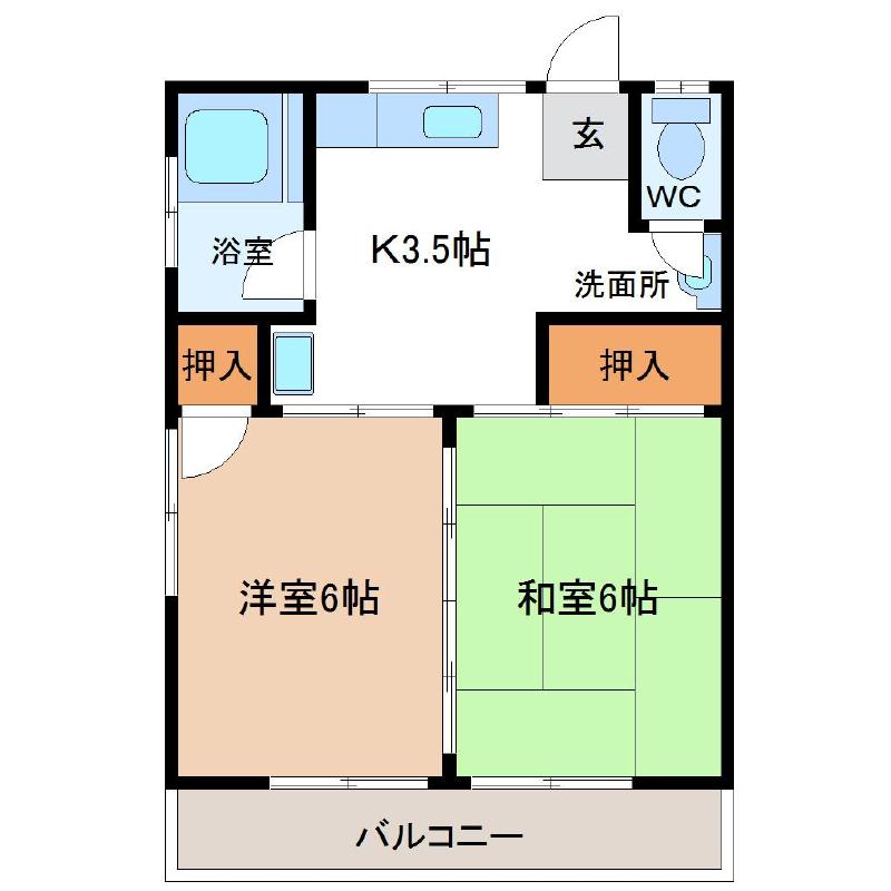 ヤギヌマ荘の間取り