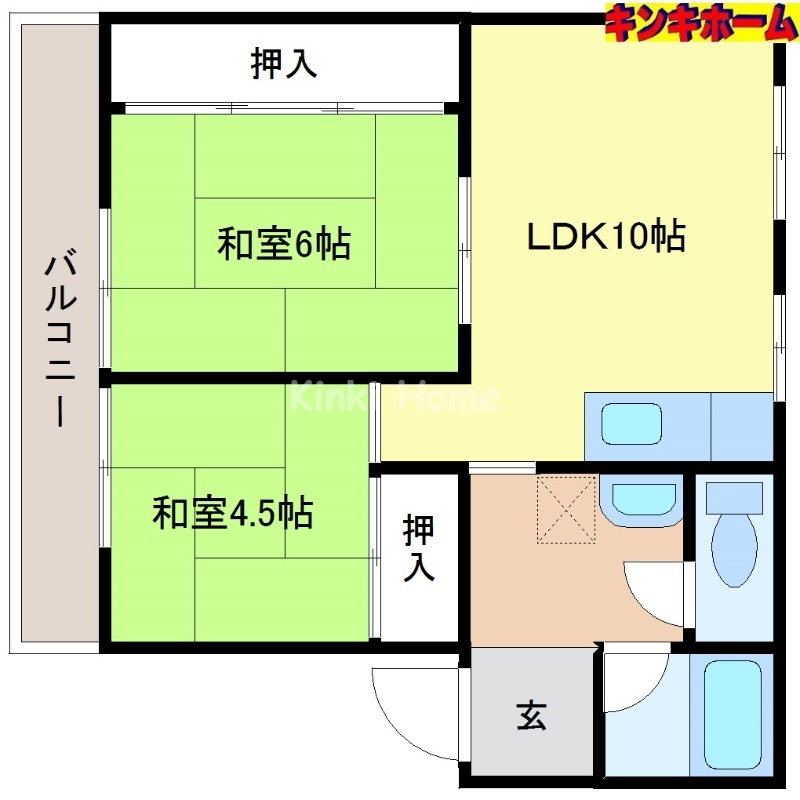 和歌山県和歌山市太田（マンション）の賃貸物件の間取り