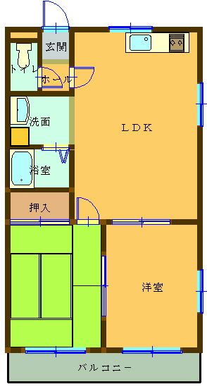 クオーレ阪田の間取り