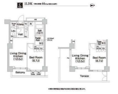 コンフォリア市谷薬王寺の間取り