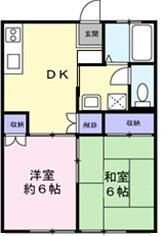 東京都羽村市富士見平２（アパート）の賃貸物件の間取り