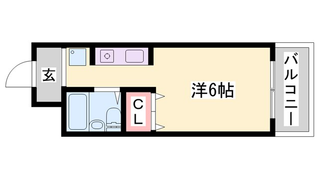 加西市北条町横尾のマンションの間取り