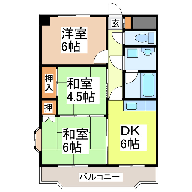 ロイヤルヒルズの間取り