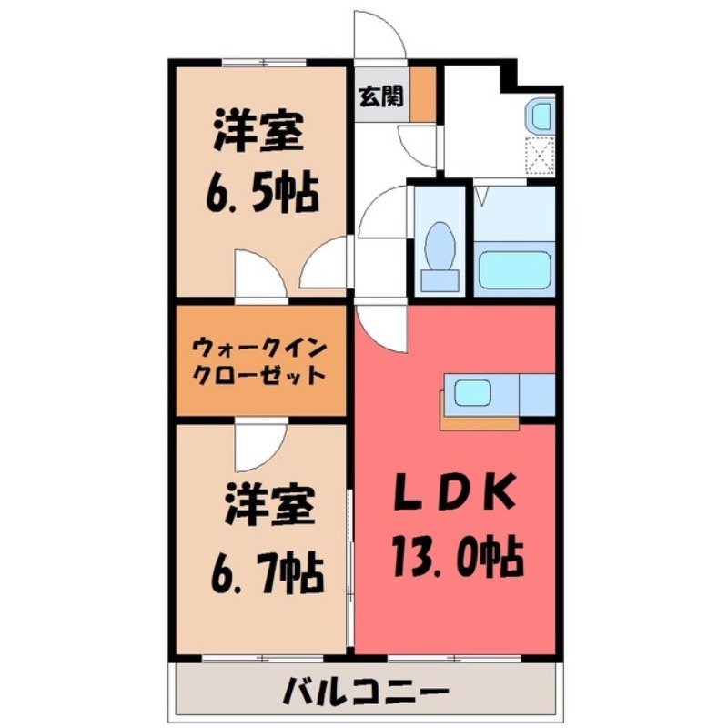 サニーサイド戸祭 IIの間取り