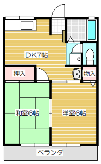 ハイエスト平川Cの間取り