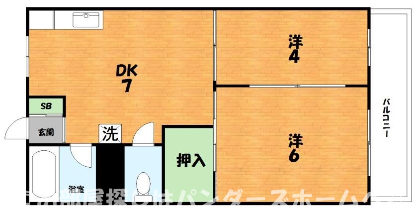 マンション香楽の間取り