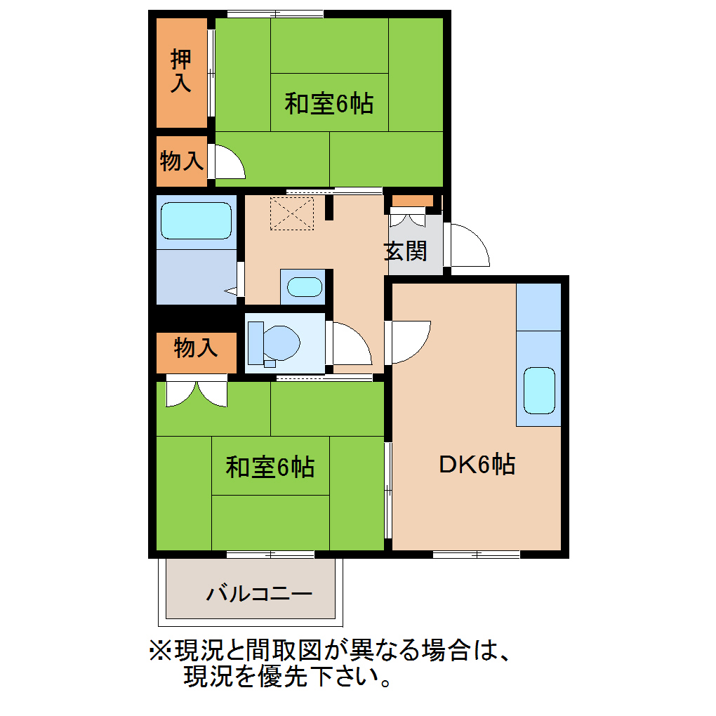 ウェルメゾン宮脇　Ａの間取り