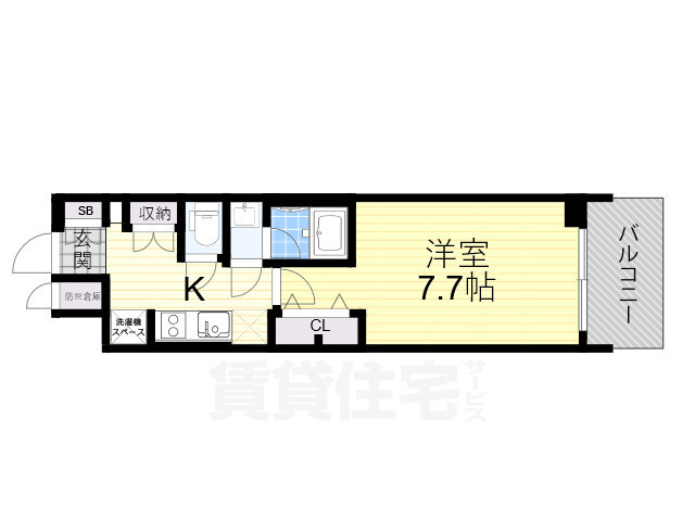 リッツ新大阪プレミアムの間取り