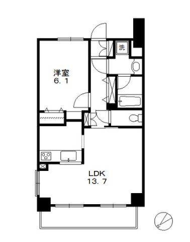 キュロコ玉川学園　東棟の間取り