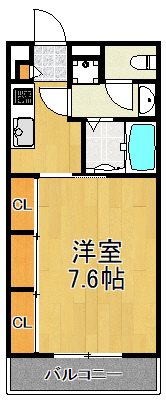 横浜市鶴見区鶴見中央のマンションの間取り