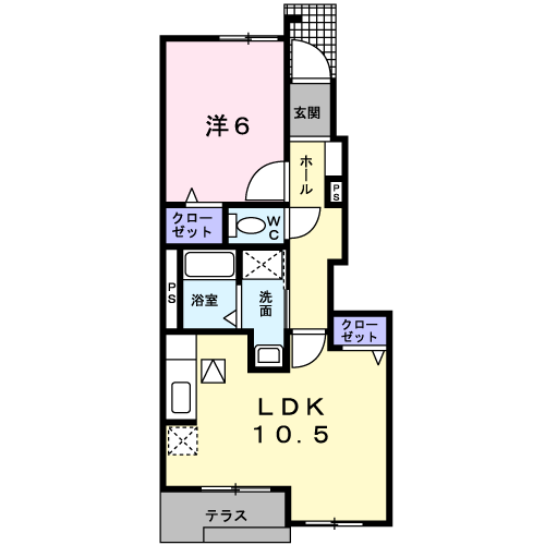 クレバー　レンドＢの間取り