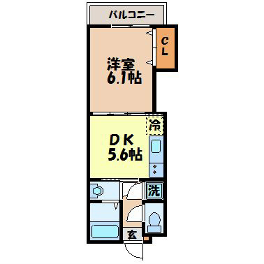 長崎市川上町のマンションの間取り