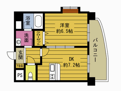 クィーンズ　コートの間取り