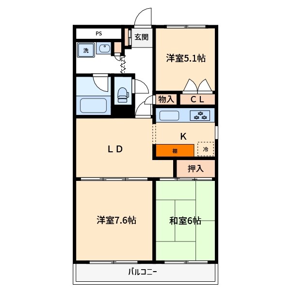 ニュー池田町ハイツの間取り