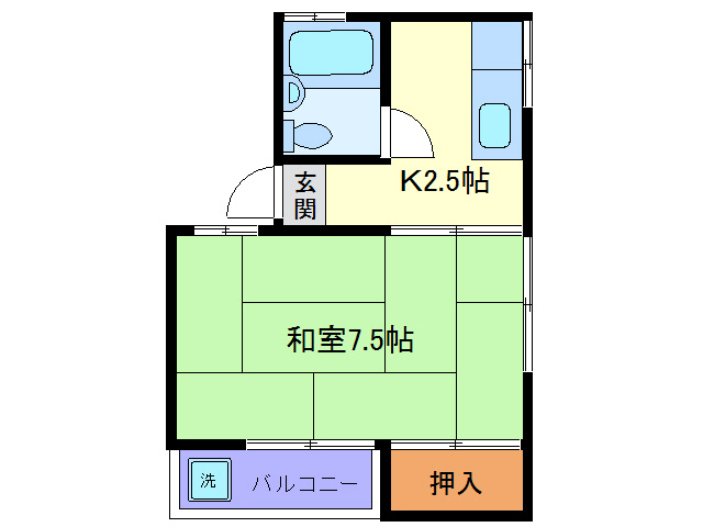 ブルーハイツ永井の間取り